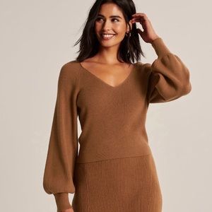 Abercrombie & Fitch Puff Sleeve Sweater